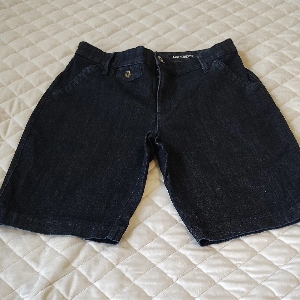 Lee Comfort Stretch Waistband ,Blue Jean Shorts Classic Style - Picture 1 of 8